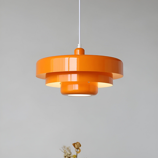 LUNARO - Orangefärgad vintage taklampa för taket