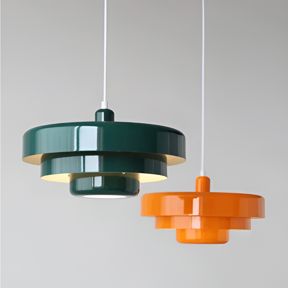 LUNARO - Orangefärgad vintage taklampa för taket
