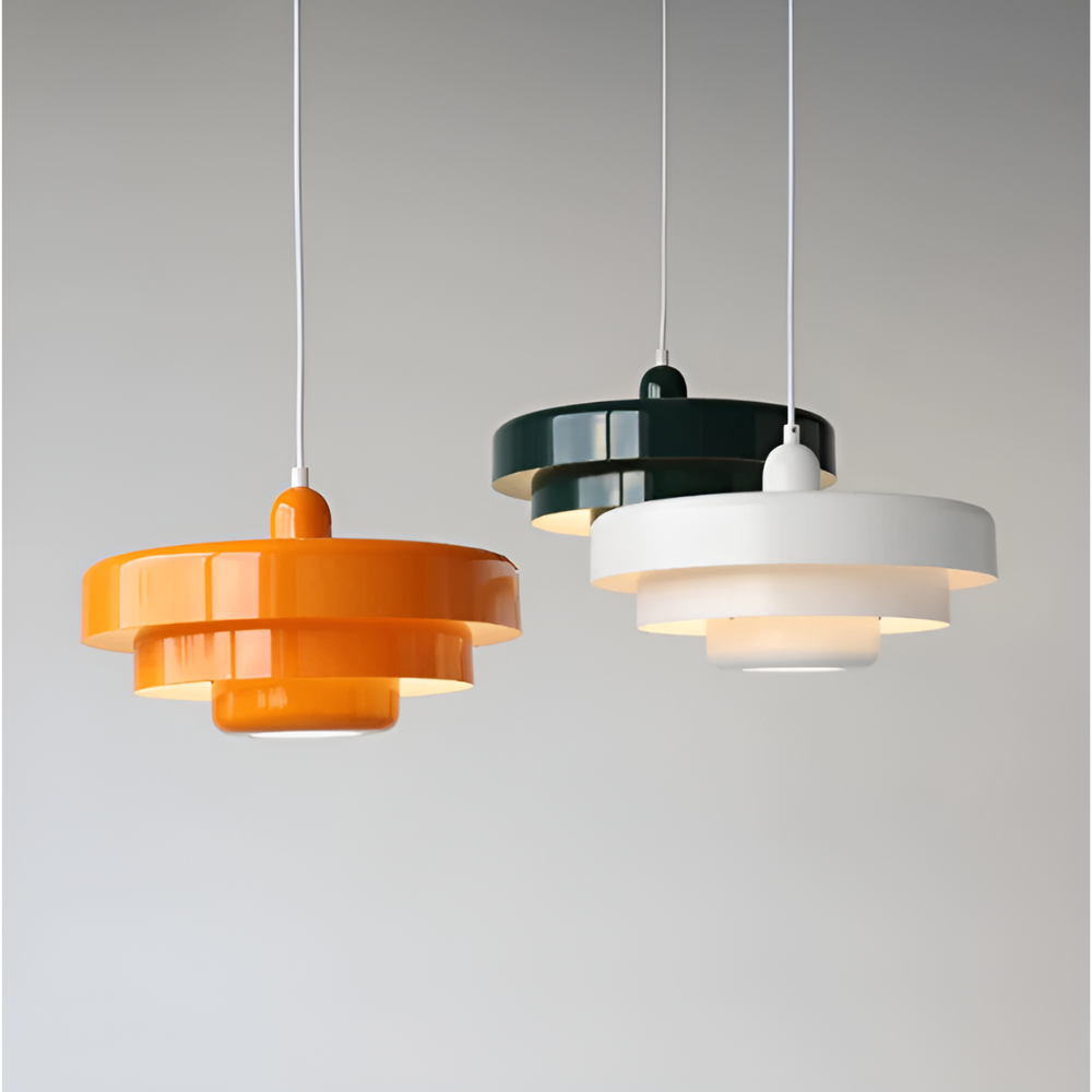 LUNARO - Orangefärgad vintage taklampa för taket