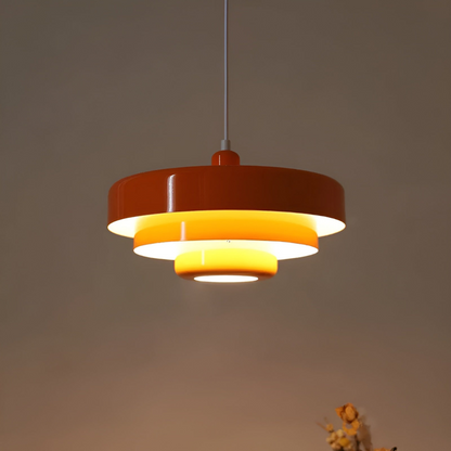 LUNARO - Orangefärgad vintage taklampa för taket