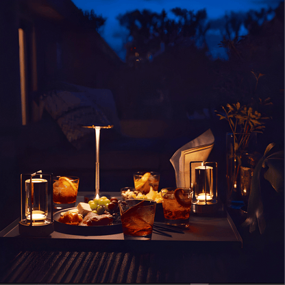 LumaLight Sladdlös Designlampa: USB-Laddningsbar, Touchstyrd Bordslampa för Stämningsbelysning