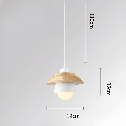 LuminLoft Taklampor - Minimalistiska Macaron-Pendellampor av Trä