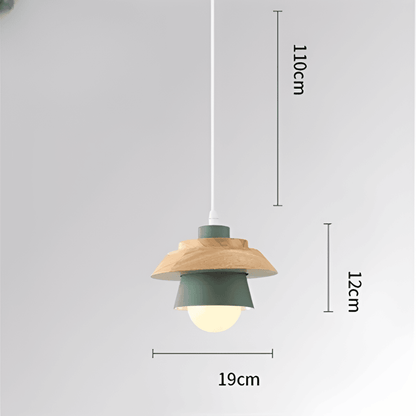 LuminLoft Taklampor - Minimalistiska Macaron-Pendellampor av Trä