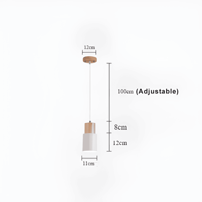 MiniCylinder taklampa - Minimalistisk Makronpendel i Aluminium