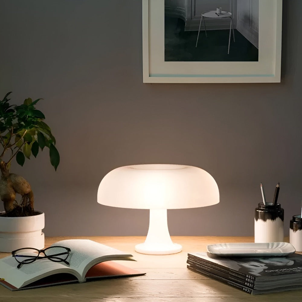 Vintage Sunrise - Vintageinspirerad LED-Bordslampa Med Svamp
