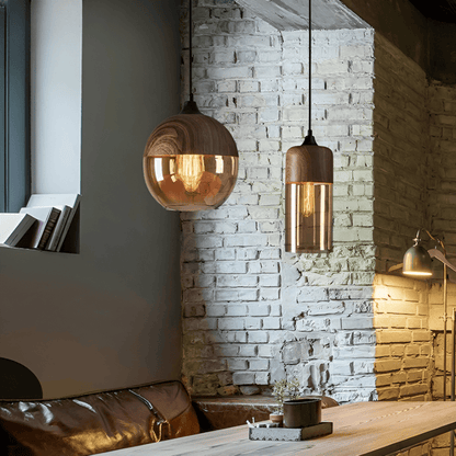 Nordic Gleam - Moderna Loftpendlar i Retroglas