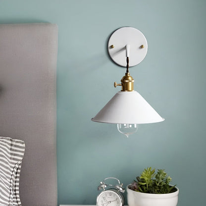 Retro Vintage Vägglampa - Vintageinspirerad Vägglampa med kon i Metall