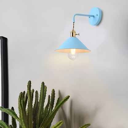 Retro Vintage Vägglampa - Vintageinspirerad Vägglampa med kon i Metall