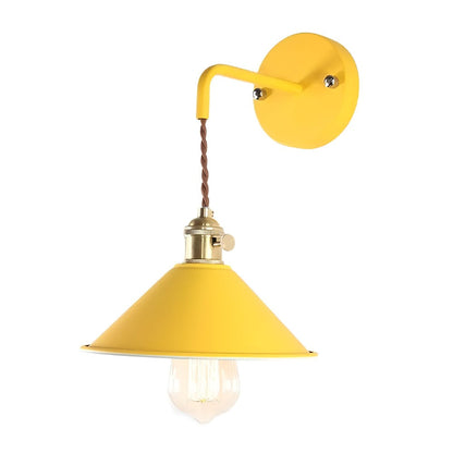 Retro Vintage Vägglampa - Vintageinspirerad Vägglampa med kon i Metall