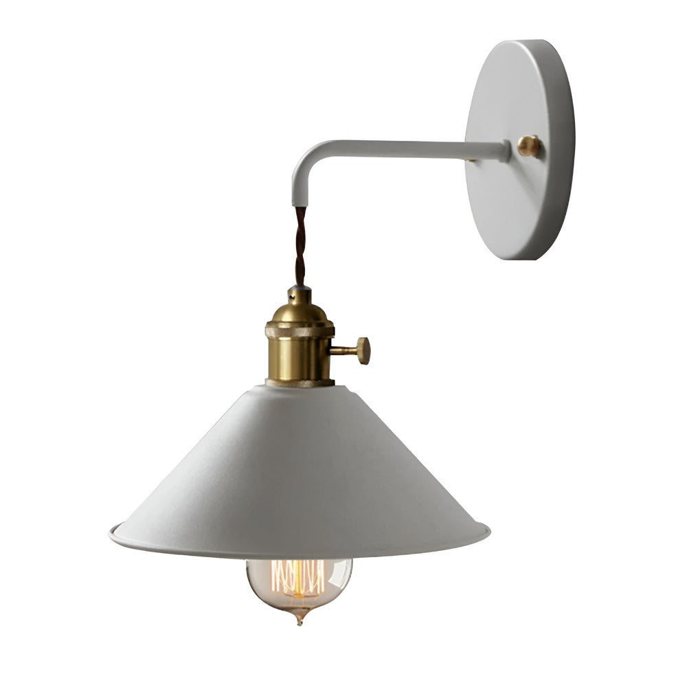 Retro Vintage Vägglampa - Vintageinspirerad Vägglampa med kon i Metall