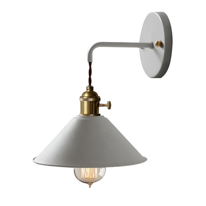 Retro Vintage Vägglampa - Vintageinspirerad Vägglampa med kon i Metall