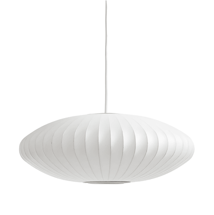 RoundRipples - Vit 50/60 cm baldakin i tyg, pendellampa i bubbelform