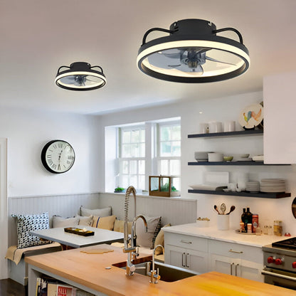 2-i-1 Takfläkt och LED-Lampa – Finns i Svart eller Vit – För Snygg och Praktisk Inredning