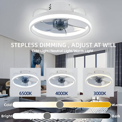 2-i-1 Takfläkt och LED-Lampa – Finns i Svart eller Vit – För Snygg och Praktisk Inredning