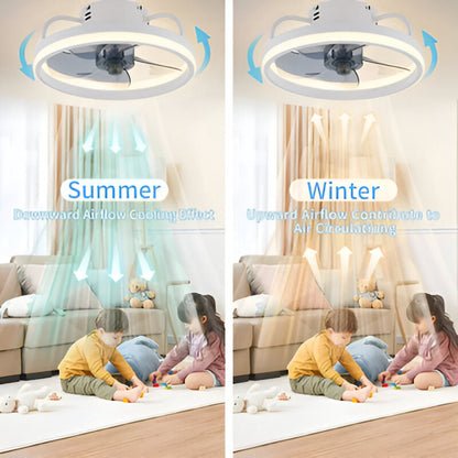 2-i-1 Takfläkt och LED-Lampa – Finns i Svart eller Vit – För Snygg och Praktisk Inredning