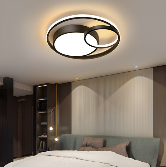 TriCircula Taklampa - Modern Rund Dimbar LED Taklampa