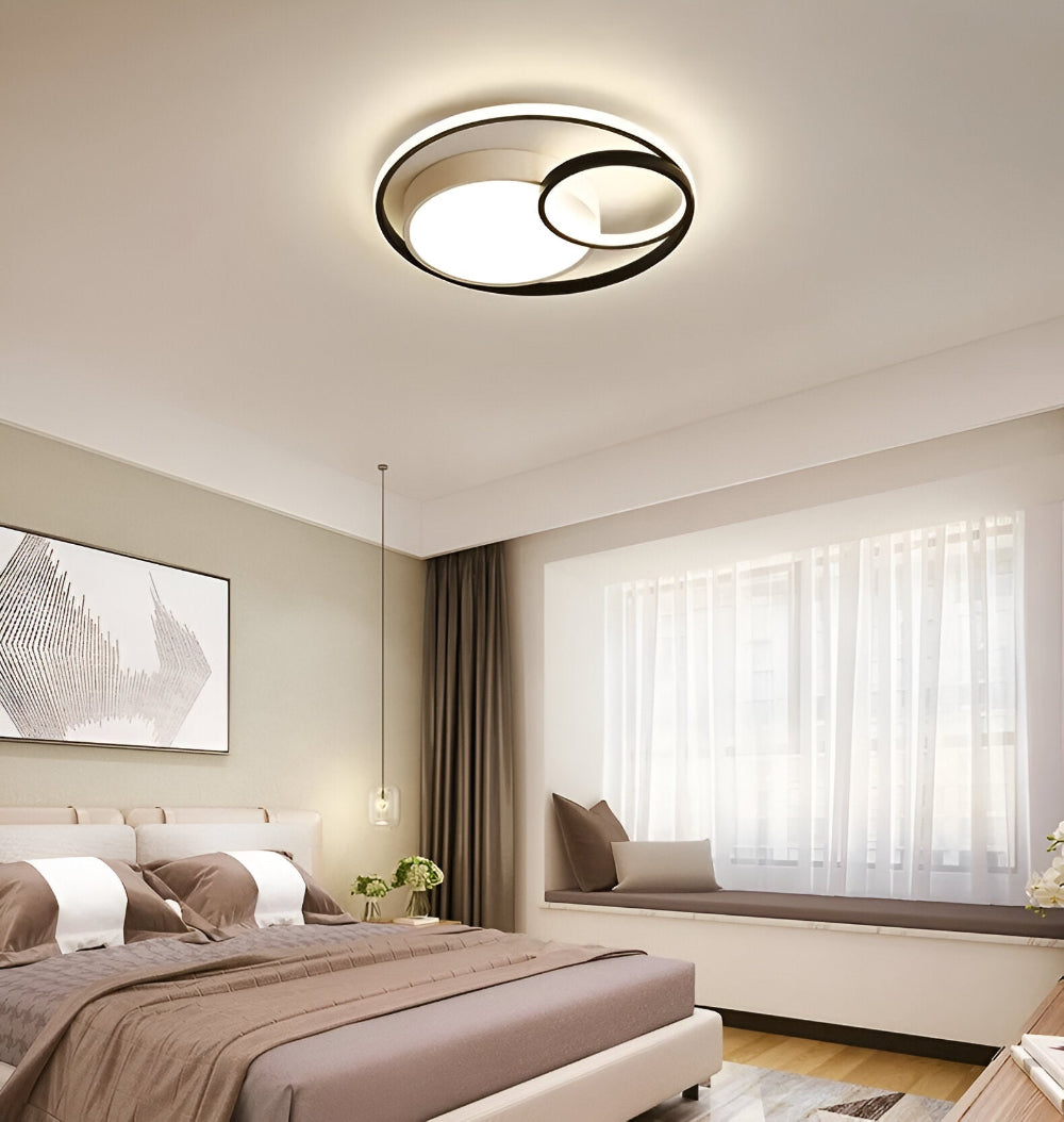 TriCircula Taklampa - Modern Rund Dimbar LED Taklampa