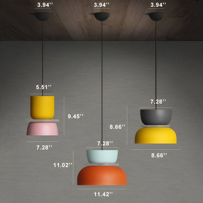 VividGlow- Vivid Metall Macaron LED-pendellampa