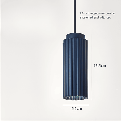 Vågig Nordisk Taklampa - Cylindrisk Hängande Lampa