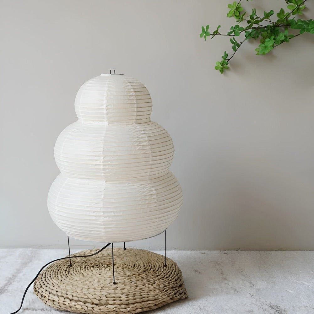 Zen Glow - Japaninspirerad Golvlampa Tillverkad av Rispapper
