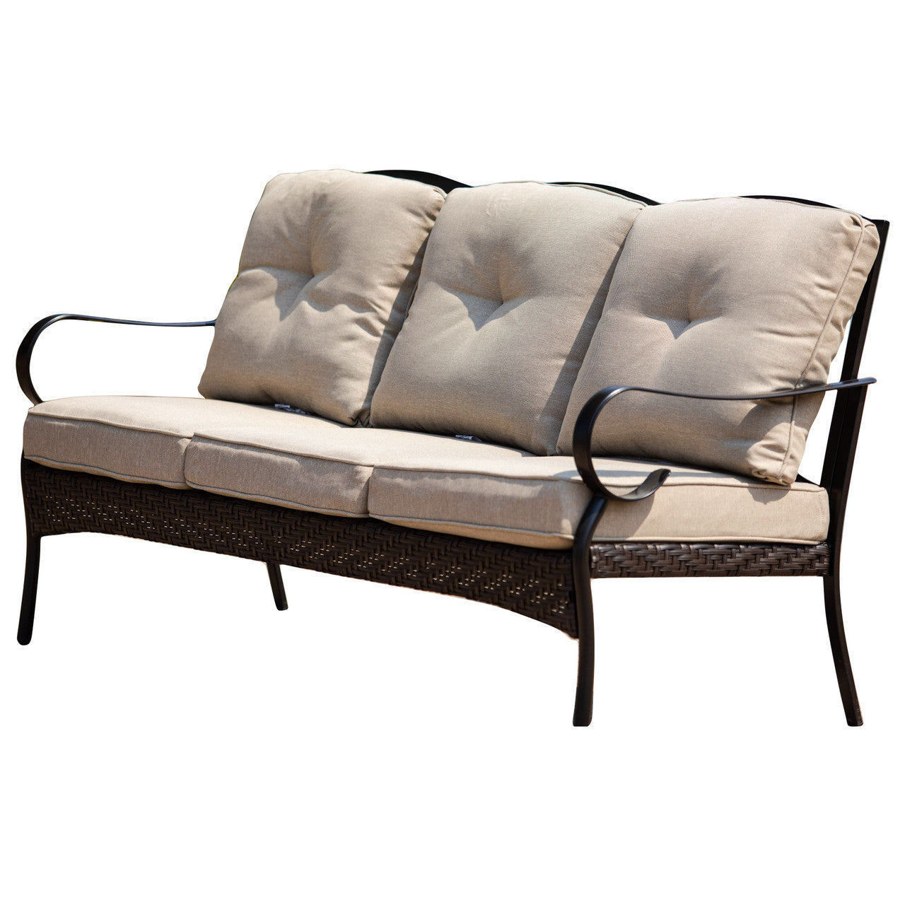 Direct Wicker Elegant Rocking Chair and Three-Seater Sofa Set – Paired with Functional Side Table and Coffee Table for a Perfect Home Experience PAS-2025-Set