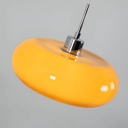 Retro Minimalistisk Bauhaus Glas Pendellampa - Modern Cirkelformad Hänglampa