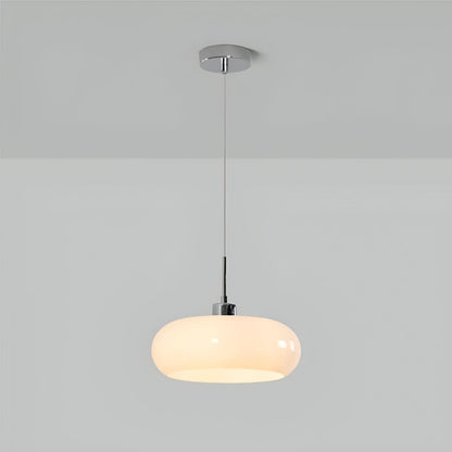 Retro Minimalistisk Bauhaus Glas Pendellampa - Modern Cirkelformad Hänglampa