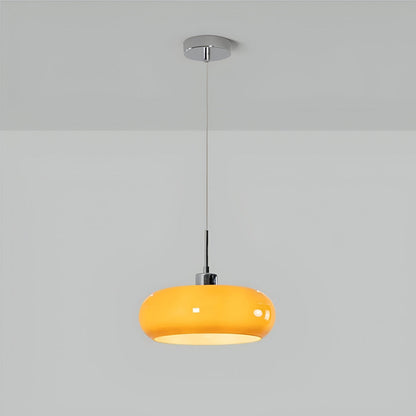 Retro Minimalistisk Bauhaus Glas Pendellampa - Modern Cirkelformad Hänglampa