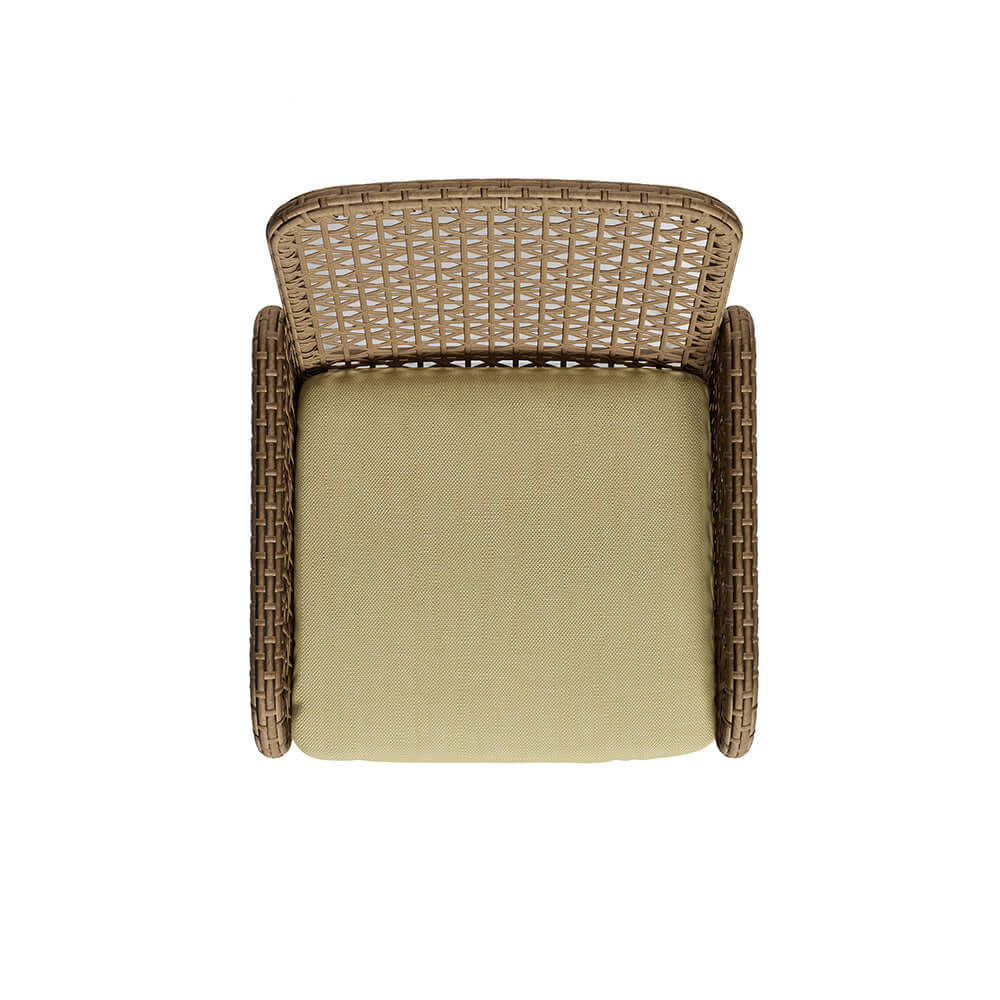 2 Stycken Bondgård Aluminium & Rattan Uteplats Stolar Set i Brunt