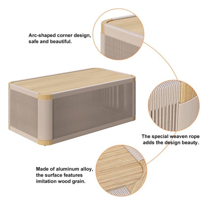 4 Delar Modern Aluminium & Rep Utomhus Svängsoffa Set Khaki