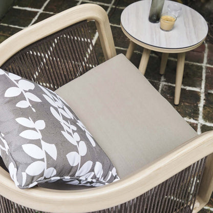 1 Styck Aluminium och Trä Utomhus Patio Gungstol Set med Rund Kaffe Bord