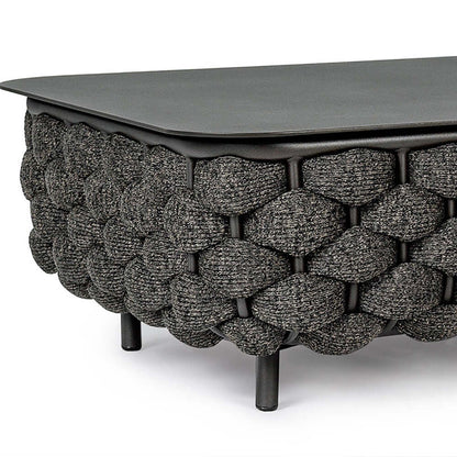 Aluminium & Rep Utomhus Loungegrupp Med Marmor Soffbord