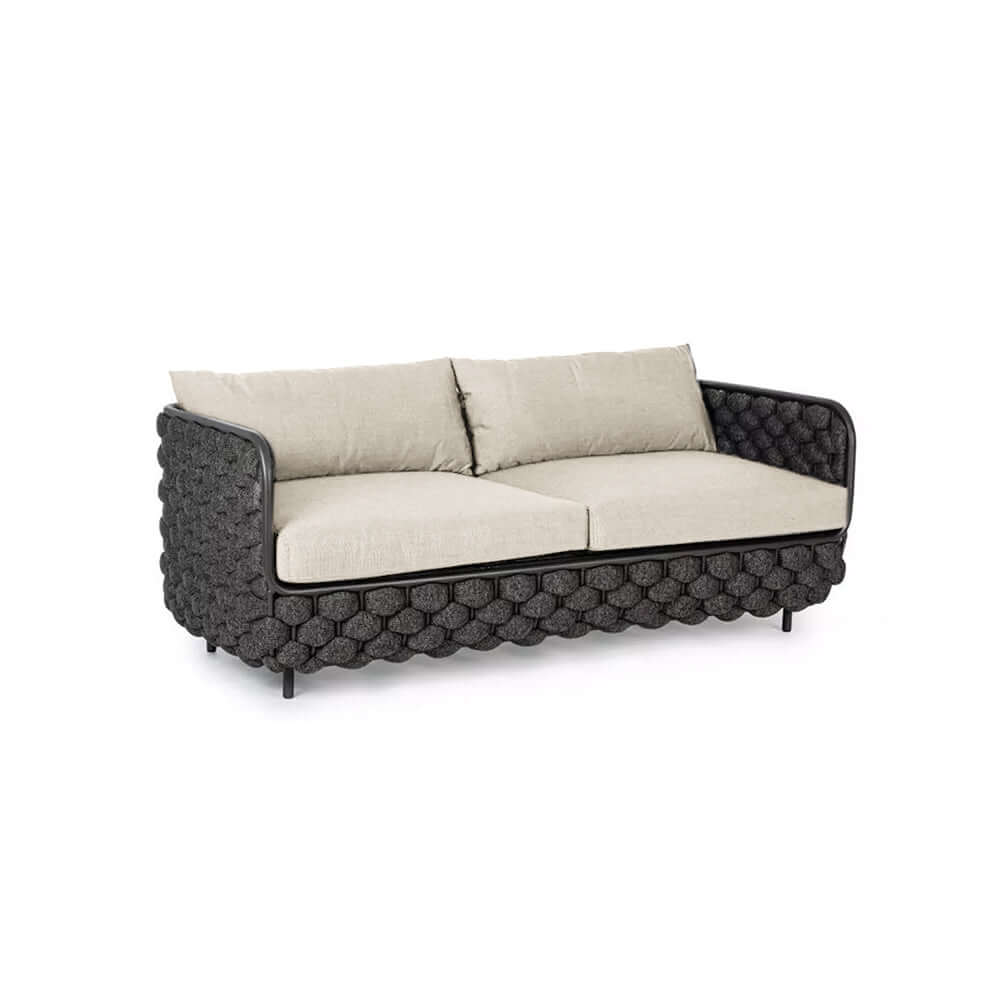 Aluminium & Rep Utomhus Loungegrupp Med Marmor Soffbord