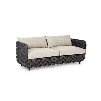 Aluminium & Rep Utomhus Loungegrupp Med Marmor Soffbord