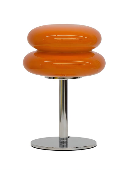 Macaron Inspirerad Bordslampa - Elegant Bordslampa i Glas för en Livlig Rumsatmosfär