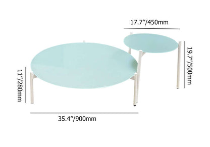 5 Delar Modern Aluminium & Rotting Uteomhus Loungegrupp Med Glasskiva Soffbord
