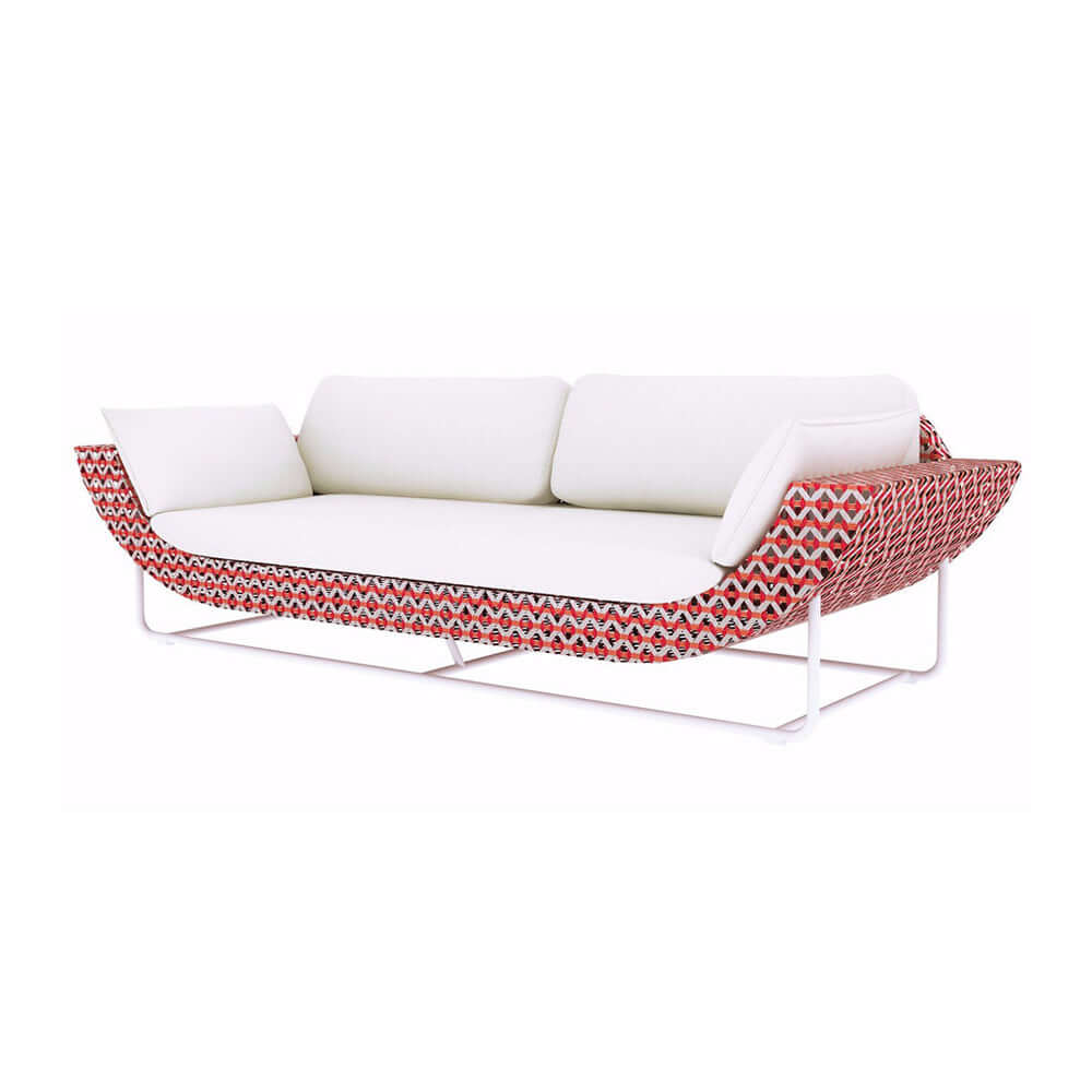 5 Delar Modern Aluminium & Rotting Uteomhus Loungegrupp Med Glasskiva Soffbord