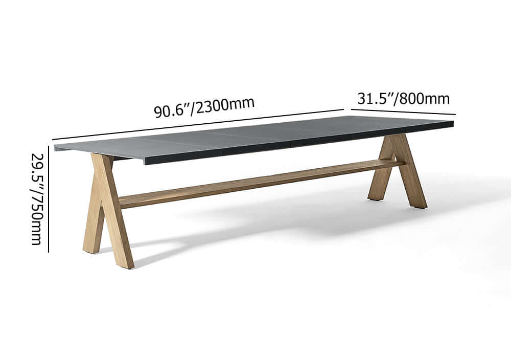 9 Delar Modern Utomhusmatgrupp med Marmor Top Aluminium Bord och Rattan Stolar