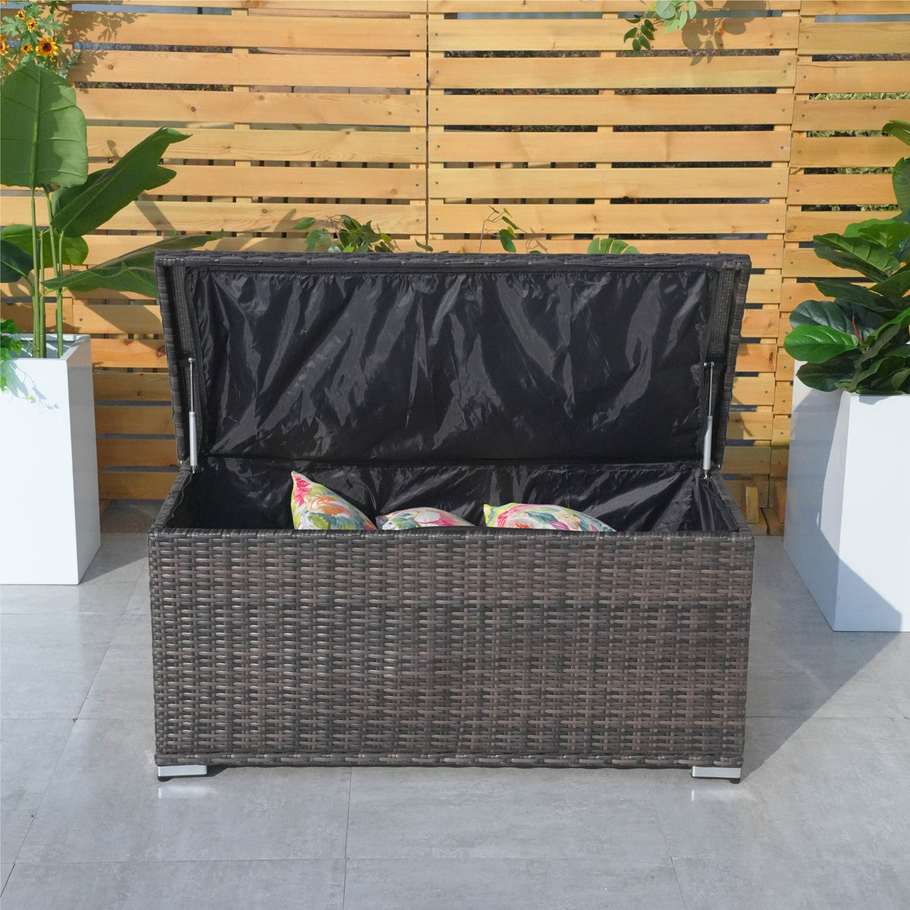 Direct Wicker Kompakt Aluminium Rattan Förvaringsbox Utomhus PA-3256S-I