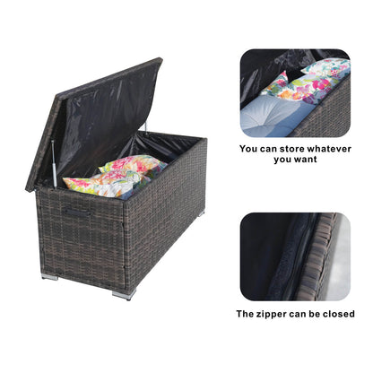 Direct Wicker Kompakt Aluminium Rattan Förvaringsbox Utomhus PA-3256S-I
