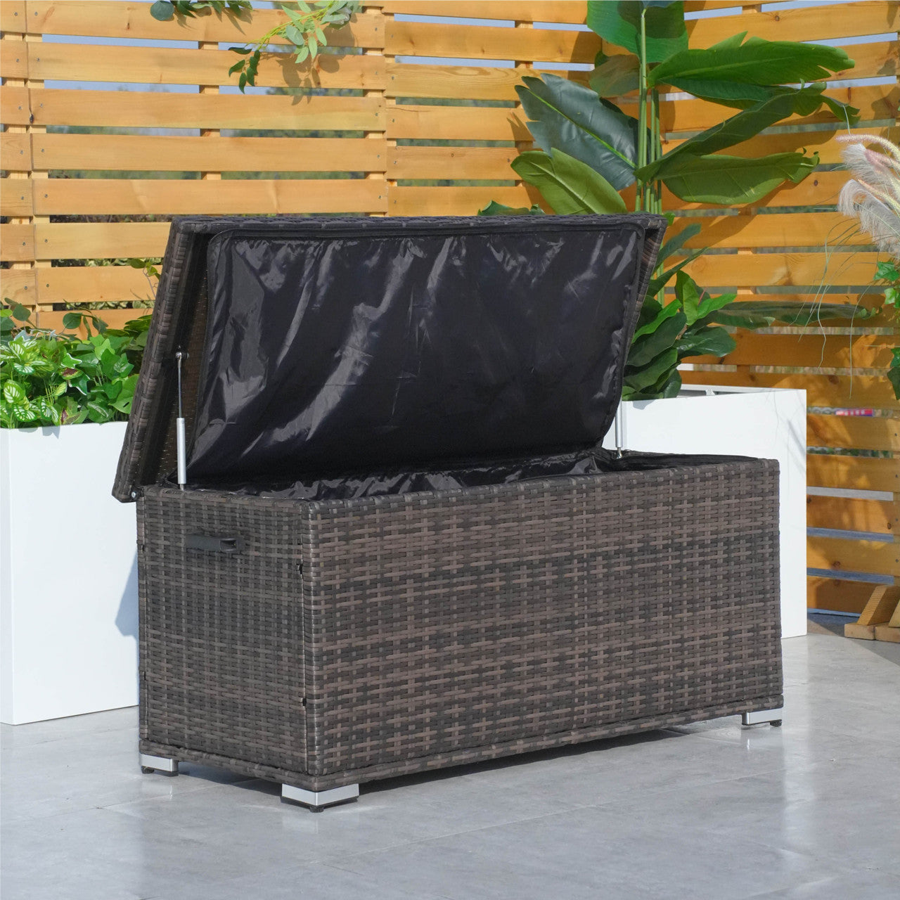 Direct Wicker Kompakt Aluminium Rattan Förvaringsbox Utomhus PA-3256S-I
